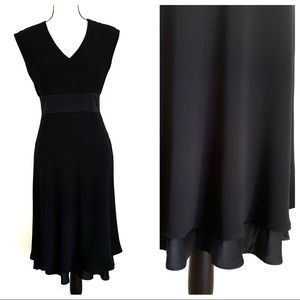 Yves Cossette Depeche Mode Black V-cut Dress
